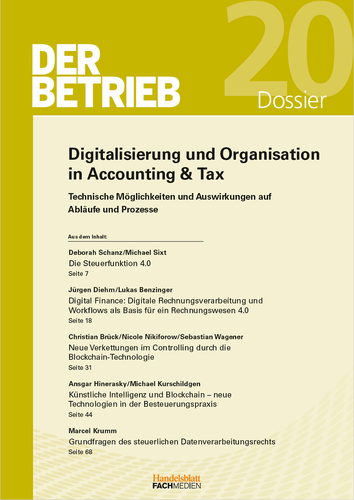Digitalisierung und Organisation in Accounting & Tax