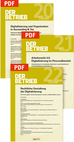 DER BETRIEB Dossier-Paket "Digitalisierung"