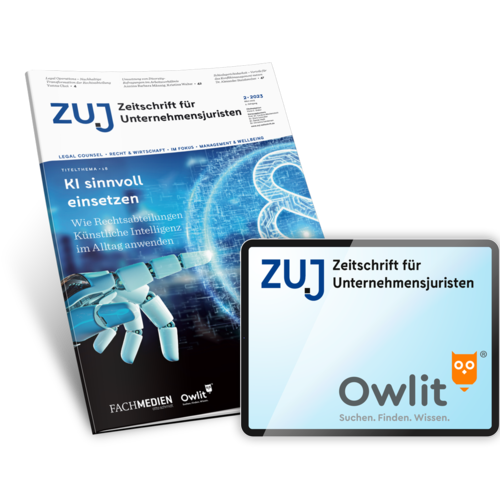 ZUJ - Zeitschrift für Unternehmensjuristen