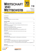 WuW – WIRTSCHAFT und WETTBEWERB Jubiläumsausgabe (PDF)