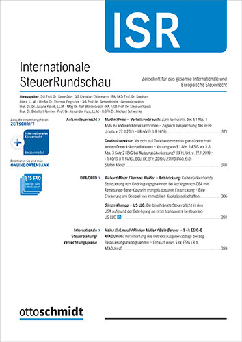 Internationale SteuerRundschau - ISR