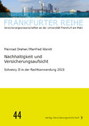 Frankfurter Reihe: Nachhaltigkeit und Versicherungsaufsicht (Buch)