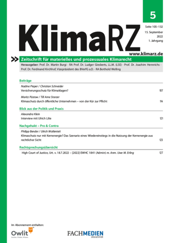 KlimaRZ Ausgabe 5/2022 (Zeitschrift)