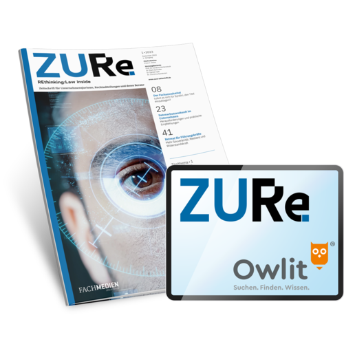 ZURe – Zeitschrift für Unternehmensjuristen, Rechtsabteilungen und deren Berater (Gratispaket)