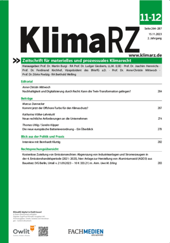 KlimaRZ 11-12/2023 (Zeitschrift)