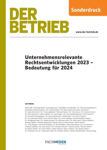 DER BETRIEB Beilage 03/2023 (Beilage)